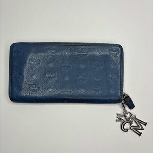 MCM Klara Leather Zip Wallet